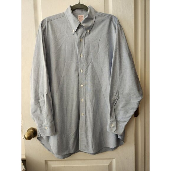 Brooks Brothers Mens Polo Shirt  Long Sleeve Button Down 100%  Cotton Size 33 - Picture 1 of 9